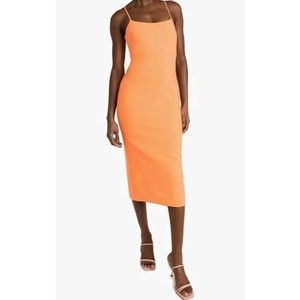 LIKELY Birds Of Paradise Dune (Orange) Dress WOMEN'S SIZE 6 NEW WITH TAGS